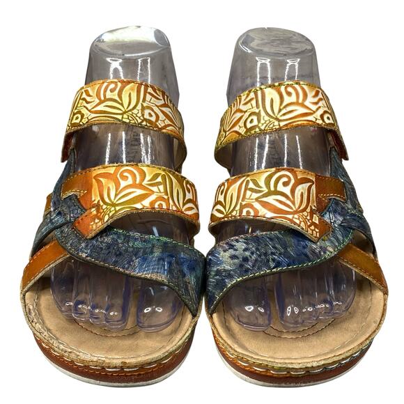 L’artiste X Spring Step Women’s Ciro Brown Slip On Sandal Size 39 US 8.5 - Picture 7 of 12